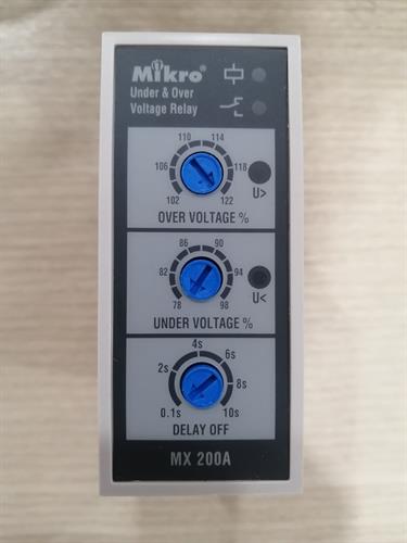 Relay Mikro bảo vệ Quá áp, thấp áp và mất pha MX200A-380V